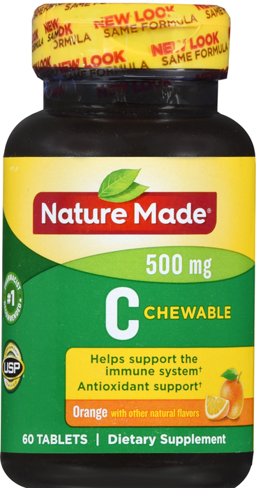 Nature Made VIT C 500MG CHEW ORANGE 60ct