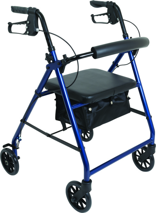 Rollator Aluminum 6" Wheel Blue