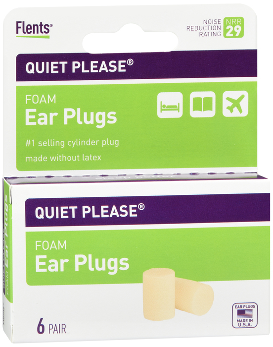 Flents Quiet! Please Foam Ear Plugs 6ct