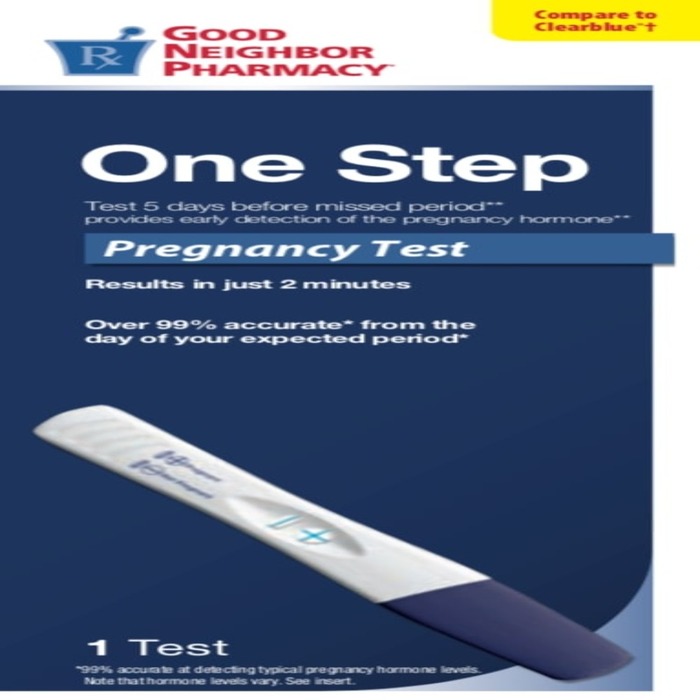 Good Neighbor Pharmacy Pregnancy Test One Step Stick 1ct