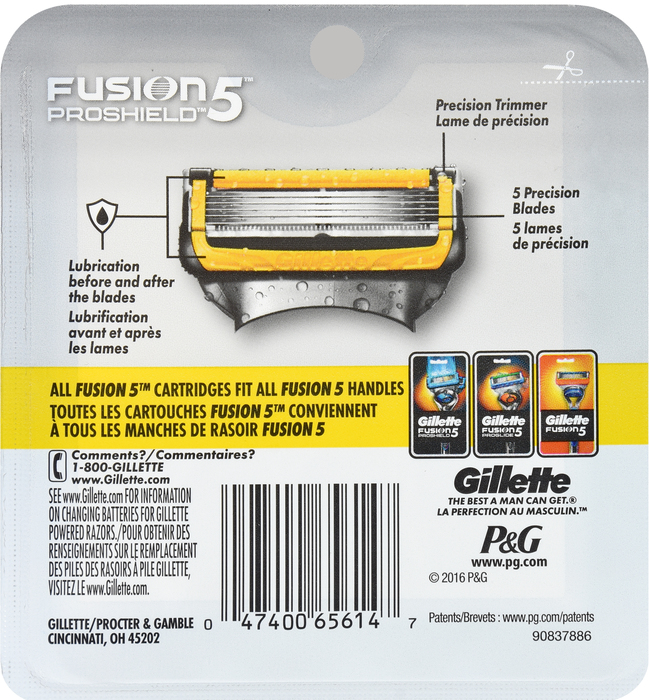 Gillette Fusion ProShield Men's Razor Blade Refill Cartridges 4ct