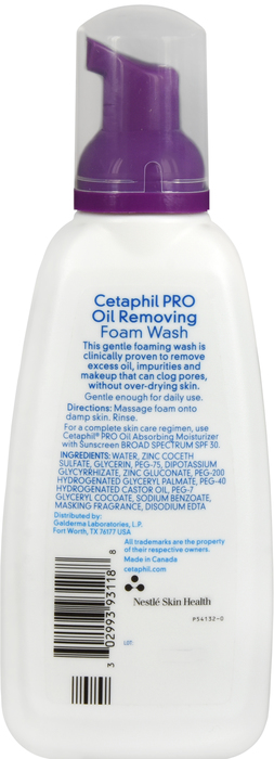 CETAPHIL PRO OIL REMOV FOAM FACE WSH 8OZ