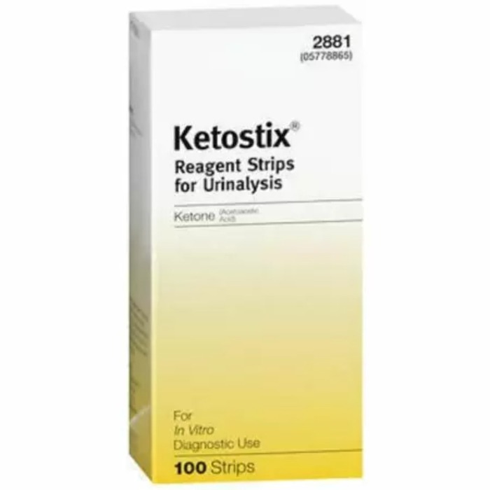 KETOSTIX REAGENT URINALYSIS STRIP 100CT