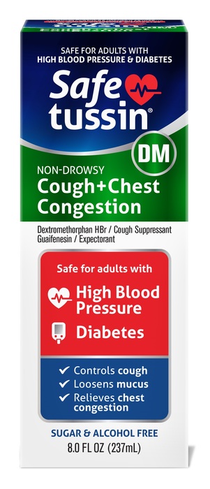 Safetussin DM Cough+Chest Congestion 8oz