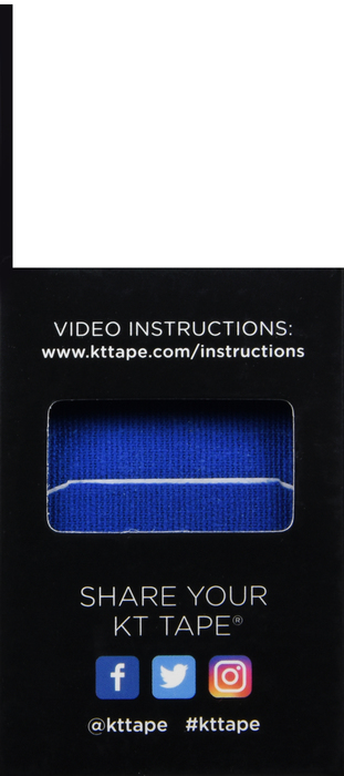 KT Tape Elastic Sports Blue Strips 20ct