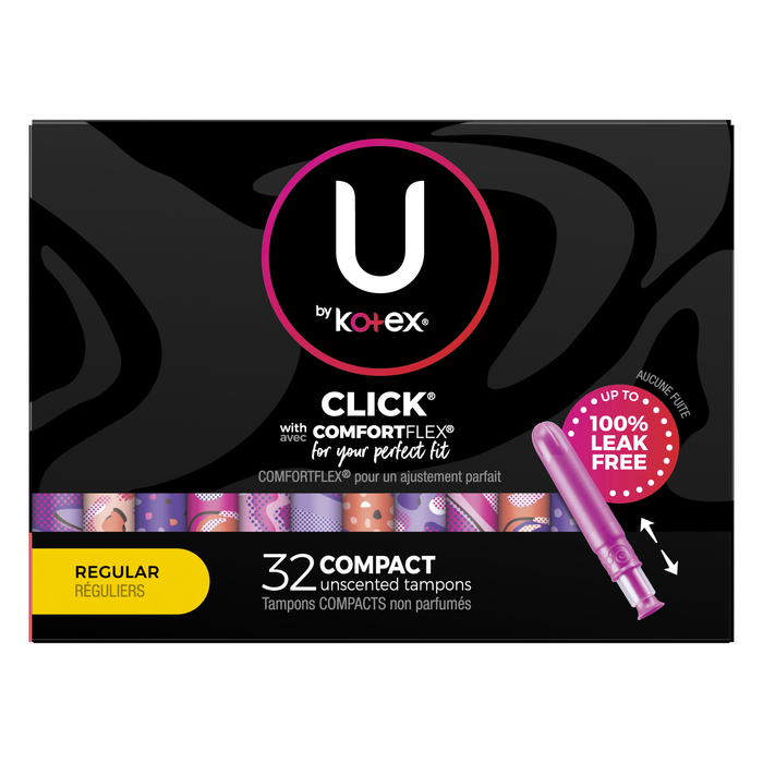 U BY KOTEX CLICK REG CMPCT TMP 6X32