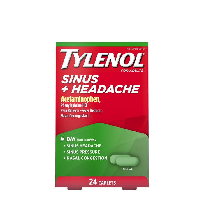 TYLENOL SINUS/HEADACHE DAY CAP 24CT