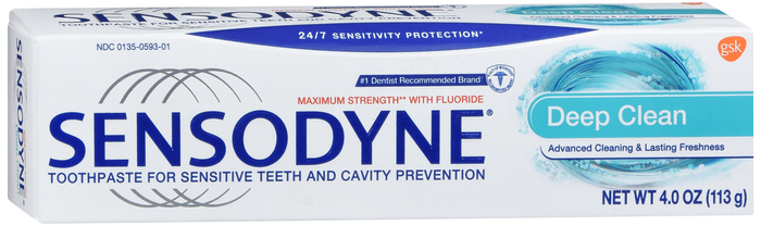 SENSODYNE DEEP CLEAN TOOTHPASTE 4OZ