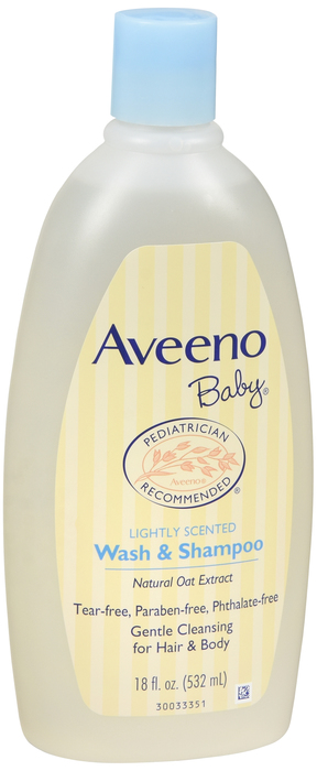 AVEENO BABY WASH & SHAMPOO 18OZ