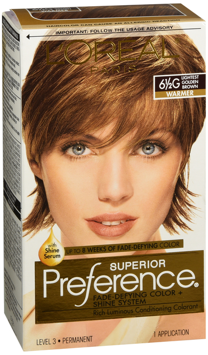 L'Oreal Paris Superior Preference Lightest Golden Brown Permanent Hair Color 1ct