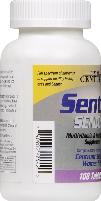 21st Century Sentry Senior Women 50+ Multivitamin Tablets 100ct