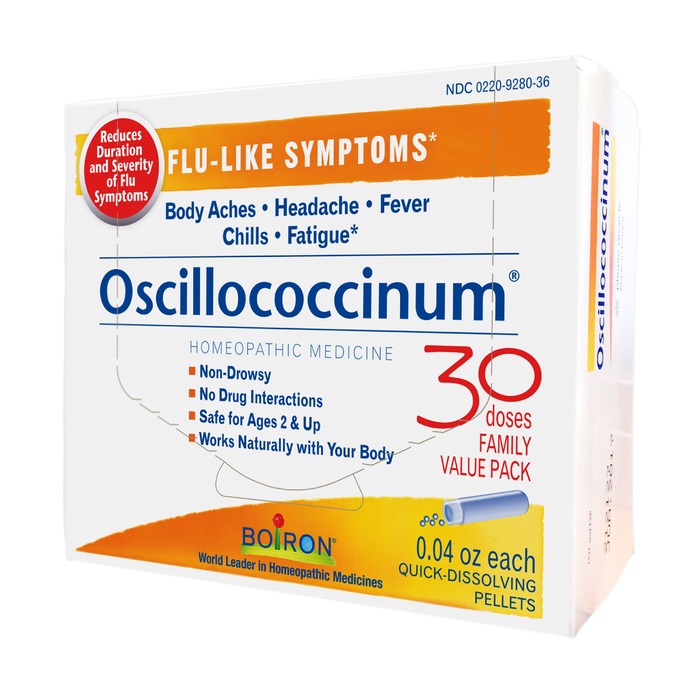 Boiron Oscillococcinum Flu-Like Symptoms Quick Dissolving Pellets 30ct