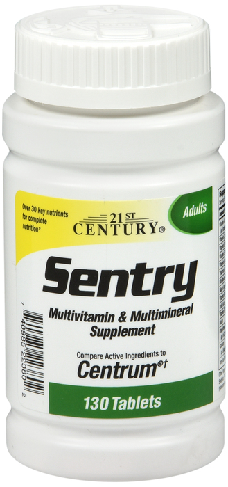 21st Century Sentry Multivitamin And Mineral Tablets 130ct