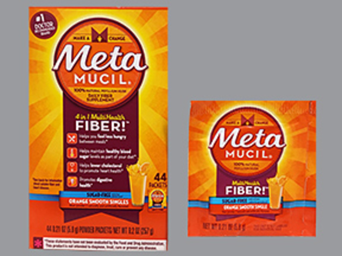 Metamucil 4-in-1 Fiber Sugar-Free Orange Packets 44ct