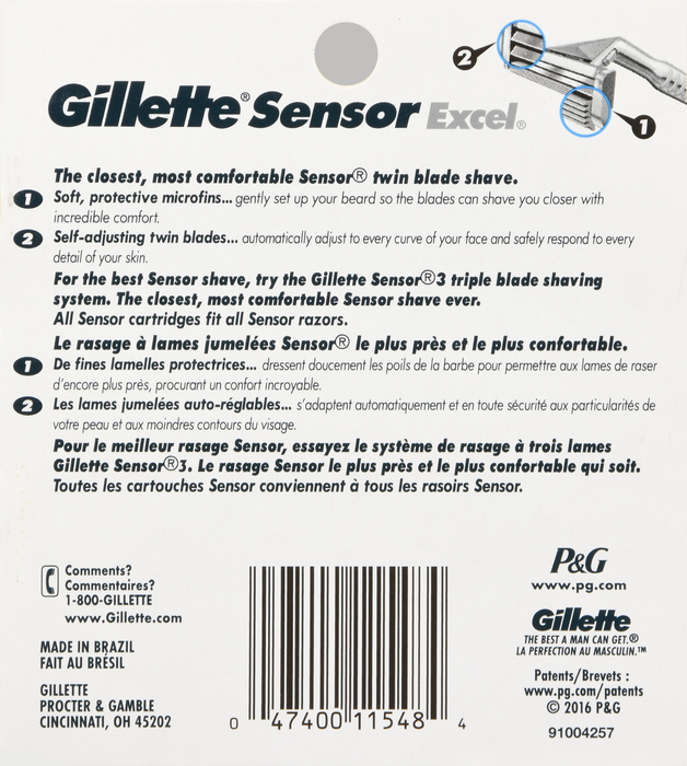 Gill Sensor2 Excel Refill 10ct