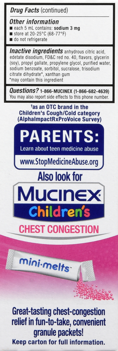 Children's Mucinex Multi-Symptom Cold Very Berry Liquid 4oz