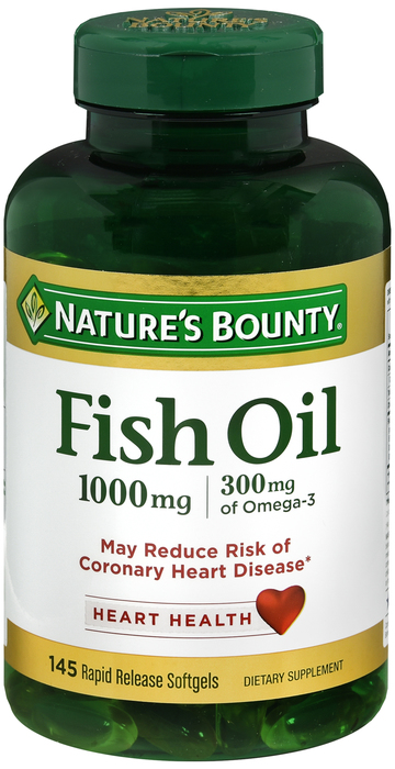 FISH OIL 1000MG OMEG3 SGC 145CT NAT BNTY