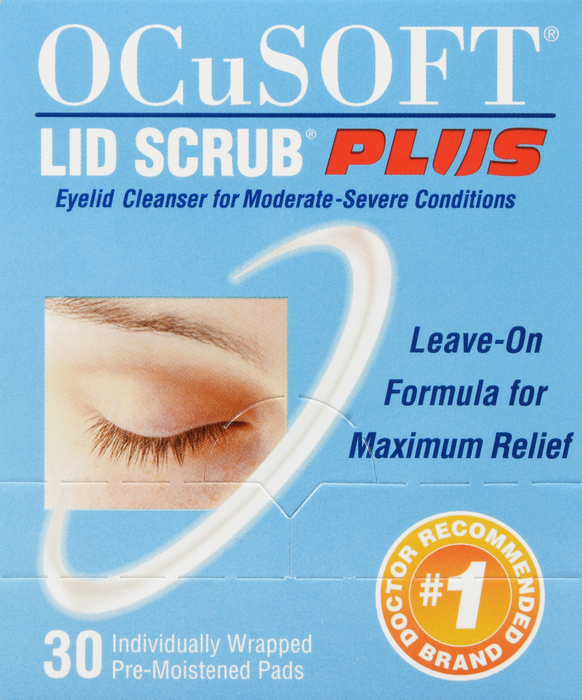 Ocusoft Eyelid Scrub Plus Pre-Moistened Pads 30ct