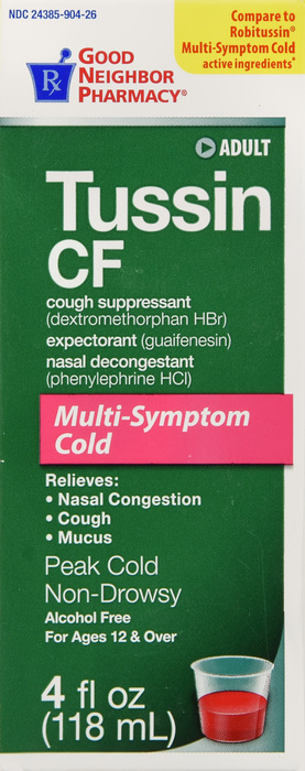 Good Neighbor Pharmacy Tussin CF Multi-Symptom Cold Liquid 4oz