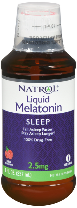 Natrol Melatonin 2.5mg Berry Liquid 90ct