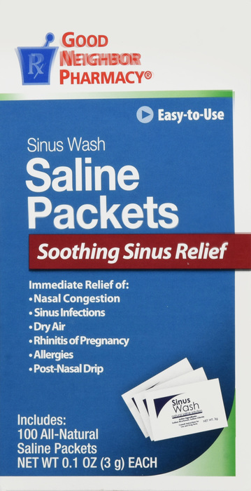 Good Neighbor Pharmacy Saline Packets Sinus Relief 100ct