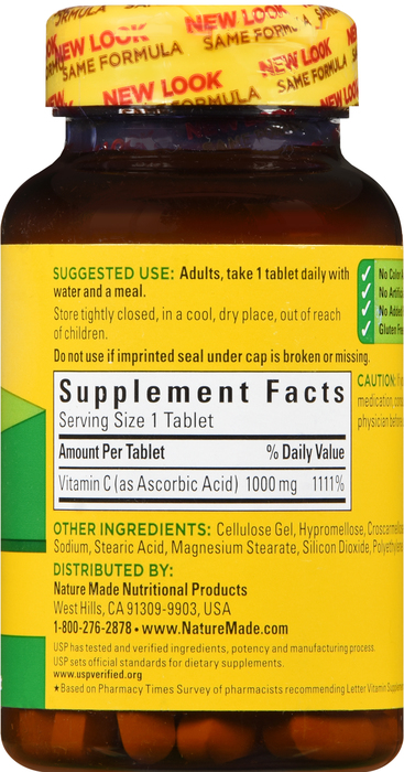 Nature Made VIT C 1000MG TABLET 100ct