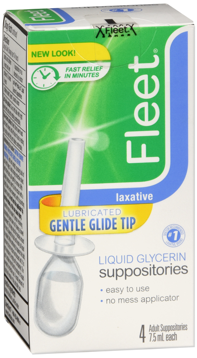 Fleet Liquid Glycerin Laxative Suppositories 4x4.5oz