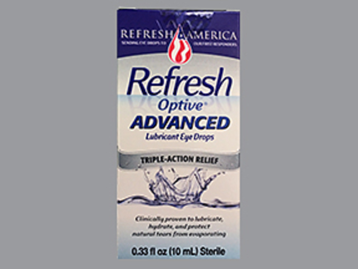 Refresh Optive Advanced Lubricant Eye Drops 10ml