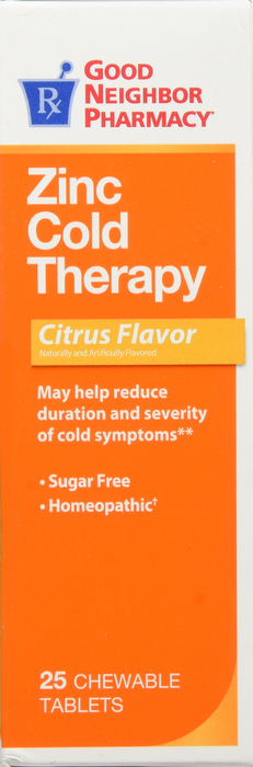 Good Neighbor Pharmacy Zinc Cold Therapy Citrus Flavor Tablets 24ct