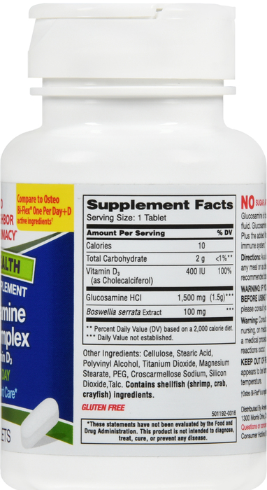 Good Neighbor Pharmacy Glucosamine Daily Complex Plus Vitamin D3 Tablets 30ct