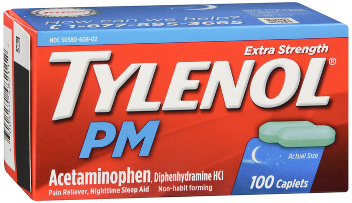 Tylenol PM Extra Strength 500mg Caplets 100ct