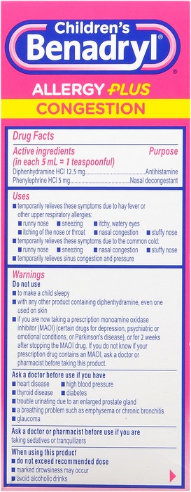 BENADRYL-D KIDS ALLRGY/SINUS LIQ GRP 4OZ