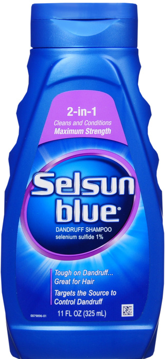 SELSUN BLUE 2-IN-1 MAXIMUM STRENGTH DANDRUFF SHAMPOO 11 OZ