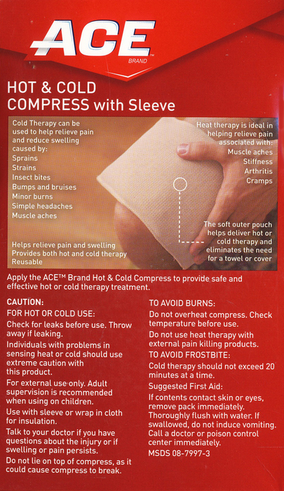 ACE Reusable Hot/Cold Compress with Sleeve 1ct