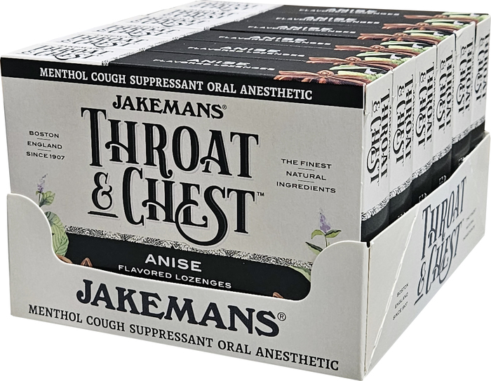 JAKEMANS THROAT & CHEST ANISE LOZ 6X24CT