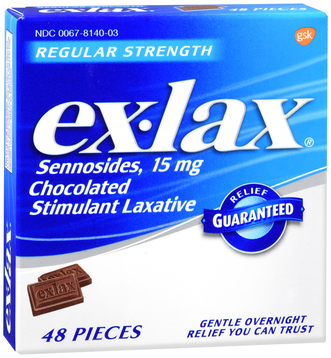 EX-LAX CHOCOLATE 48CT