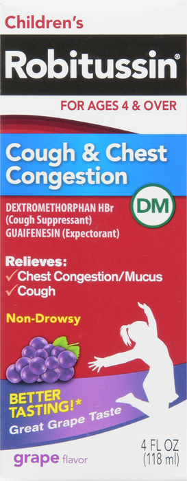 ROBITUSSIN DM CHILD CGH CONGST LIQ 4OZ