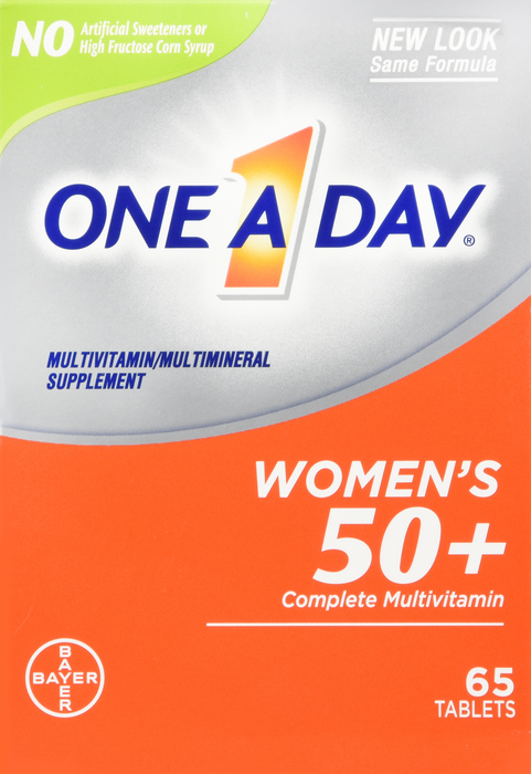 One A Day Women's 50+ Complete Multivitamin Tablets 65ct