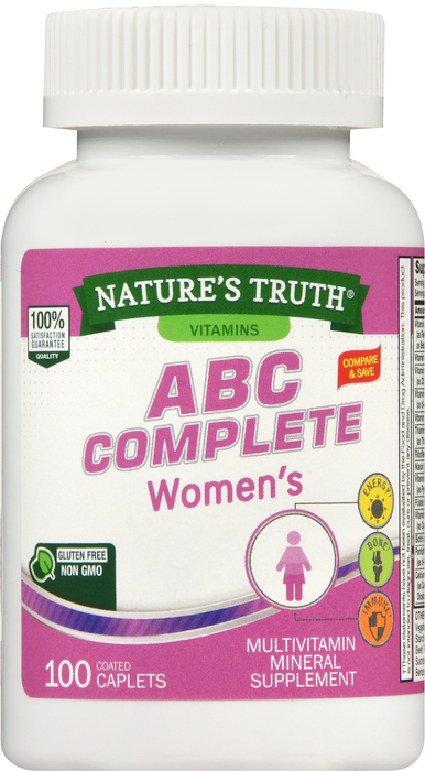 ABC COMPLT WOMN MULTI CPL 100CT NAT TRU