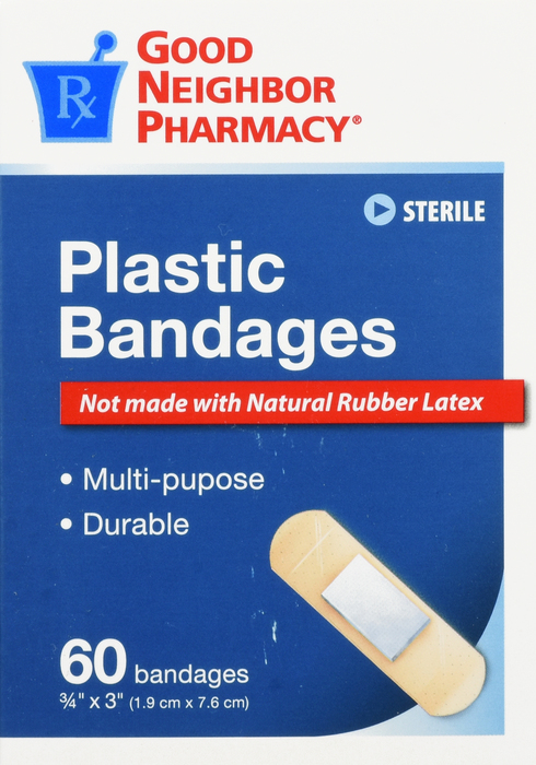 Good Neighbor Pharmacy Plastic Bandage Â¾x3 60ct