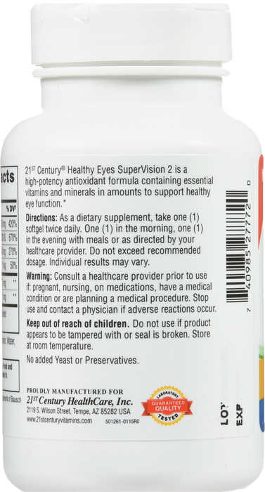 21st Century Healthy Eyes SuperVision 2 SoftGels 120ct