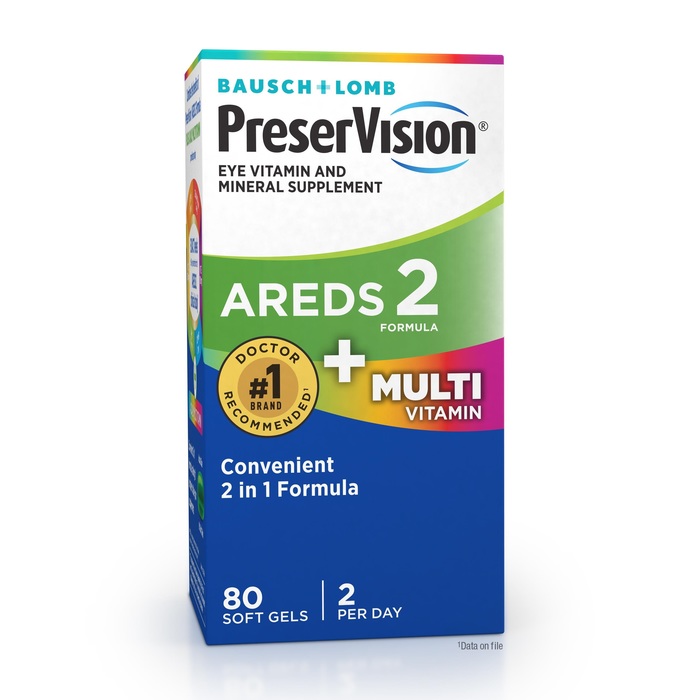 Bausch + Lomb AREDS 2 + Multivitamin Softgels 80ct