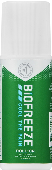 Biofreeze Cool The Pain Roll-On Fast Acting Menthol Pain Relief 2.5oz