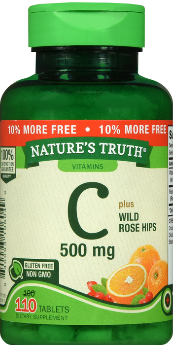 VITAMIN C 500MG TAB 100+10CT NAT TRUTH