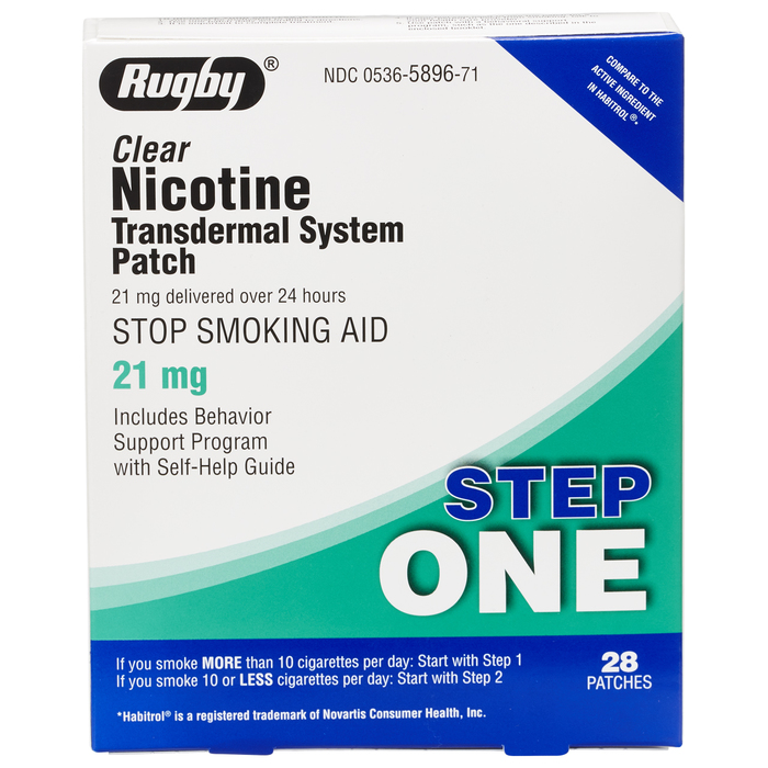 NICOTINE 21MG PAT 28 RUGBY