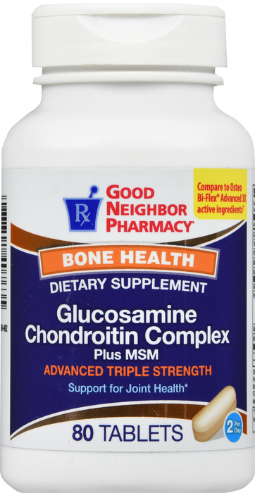 Good Neighbor Pharmacy Glucosamine Chondroitin Advanced Triple Strength Tablets 80ct