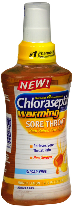 CHLORASEPTIC SPRAY S/F WARM HNY LEM 6OZ