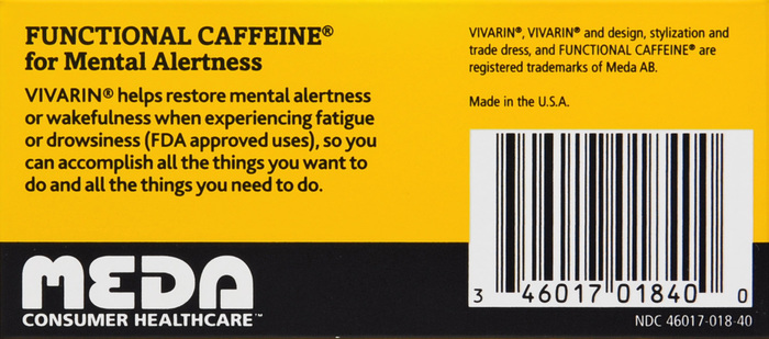 Vivarin Caffeine Alertness Aid Tablets 40ct