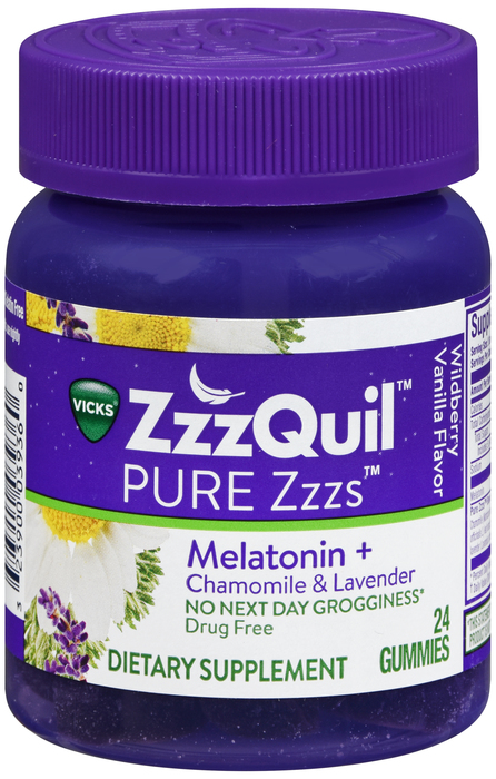 ZZZQuil Pure Zzzs Melatonin Sleep Gummies 24ct