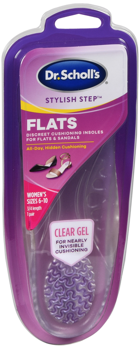 DR SCHOLLS STYLISH CLR CUSH FLATS 1PR